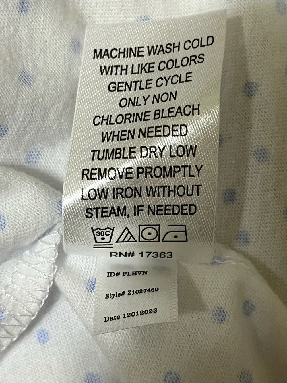 NWOT Carole Hochman White With Blue Dots Sleeveless V-Neck Nightgown Size XL